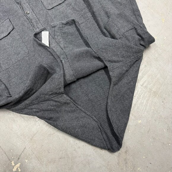 Ralph Lauren Black Label Knit Dress Shirt Made in Italyy Cotton Grey Small - Picture 7 of 7